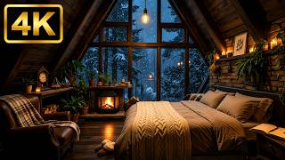 Lakeside Campfire Sounds at Night | Sleep & Relax | 3 Hours Fireplace ASMR