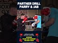 Parry & Jab Like a Pro with this Boxing Partner Drill! #boxing #partnerdrill #gymdrill #learnboxing