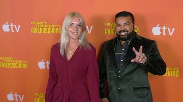 Kristi Tucker and Adrian Dev attend Hilarity For Charity