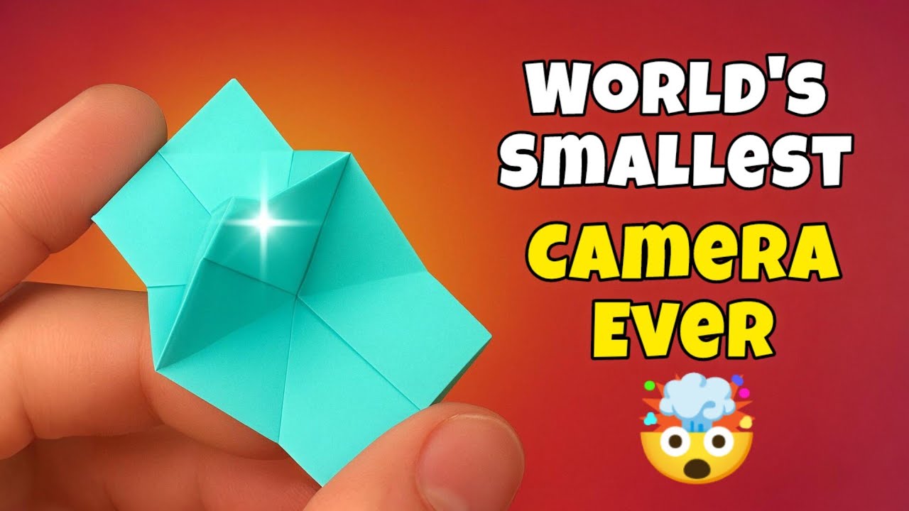 How to Make Camera with Paper | Origami World's Smallest Camera Ever ...