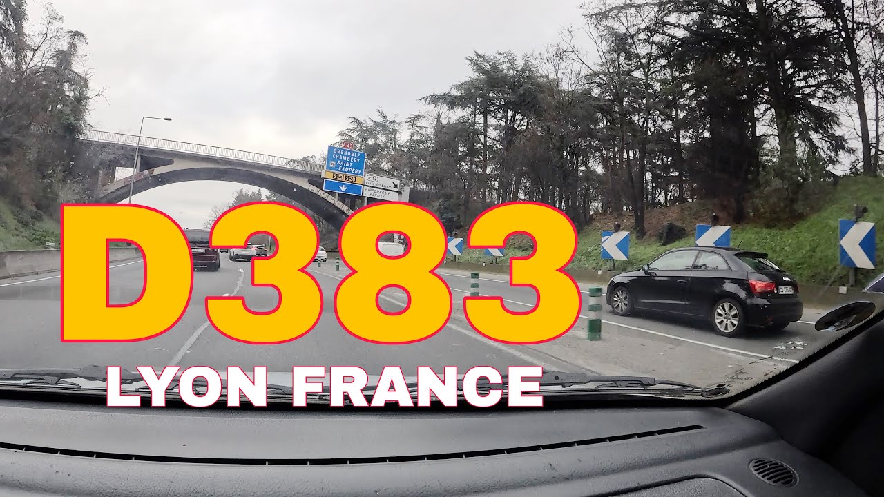 D383 EN DIRECTION LYON LA ROUTE LA PLUS DANGER DE LYON FAIT ATTENTION SUR LA ROUTE 