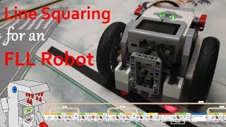 Line Squaring for an EV3 Robot with Two Color Sensors