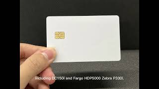 Smartelf Java Cards Compatible J2A040 Smart Chip Cards With 2 Track 8.4mm Black HICO Magnetic Stripe