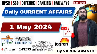 1 MAY 2024 | DAILY CURRENT AFFAIRS | STATIC GK | Current Affairs April 2024