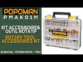 Popoman mpak01h  kit 313 accessoires pour outil rotatif