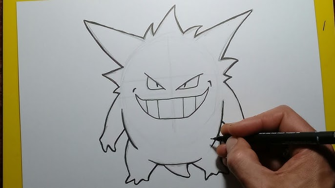 ✒-Ensinando A Como Desenhar Um Mewtwo Y!-✏