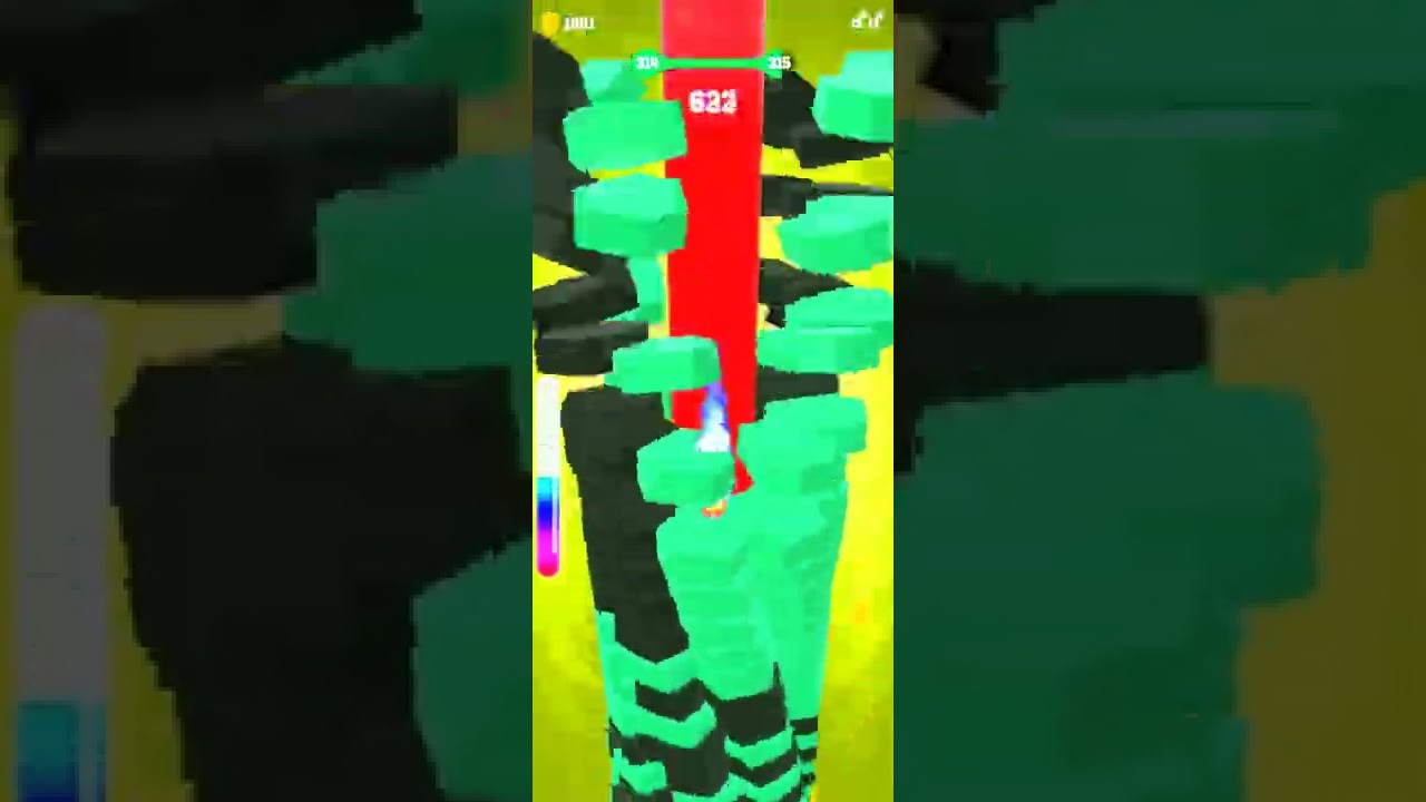 Drop Stack Ball Game Level 314 - short video - More Gaming