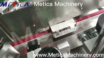 Automatic double sides corner labeling machine for square box and tamper-proof labeling machine