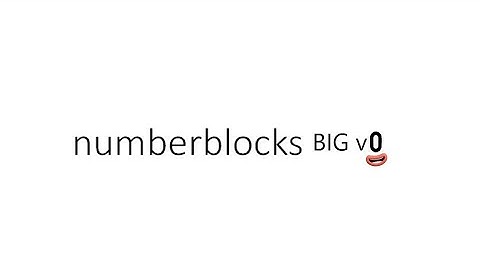 Numberblocks BIG V0