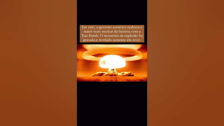 A Tsar Bomba: A Bomba Nuclear Mais Poderosa da História!