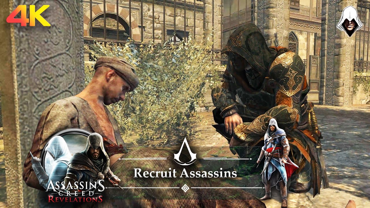 Assassin's Creed: Revelations (2011): All Master Assassin Missions - #1 -  #12, 100% Sync, 4K