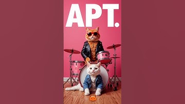 Rose and Bruno Mars – APT (Cat Concert Cut) #cat #singing