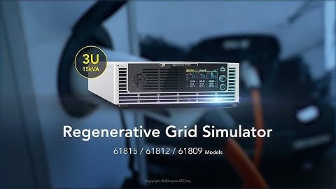 Regenerative Grid Simulator 3U/15kVA - 61815 | Chroma
