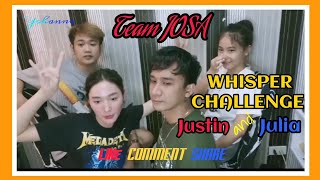 Whisper Challenge Justin & Julia