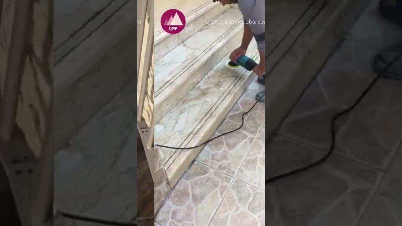 Dubai Villa Outdoor Cleaning, Entrance Marble Polishing. Call for Inspection & Quote today