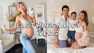 ⁣Last Pregnancy Vlog 👶 Stretch mark prevention, hospital bag, breast pumping