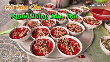 Mổ Lợn 80kg Siêu Sạch Đổ Một Mâm Tiết Canh Chuẩn Bị Cỗ Tiệc Tân Gia Của Đồng Bào Dân Tộc Thổ . 