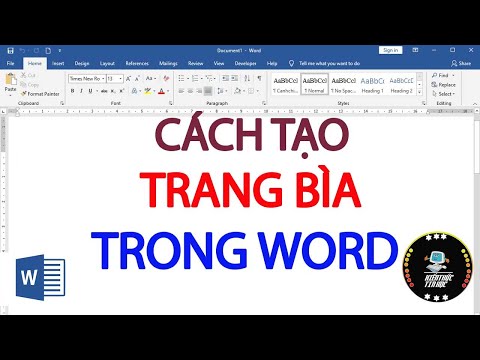 Video: Cách Tạo Trang Bìa