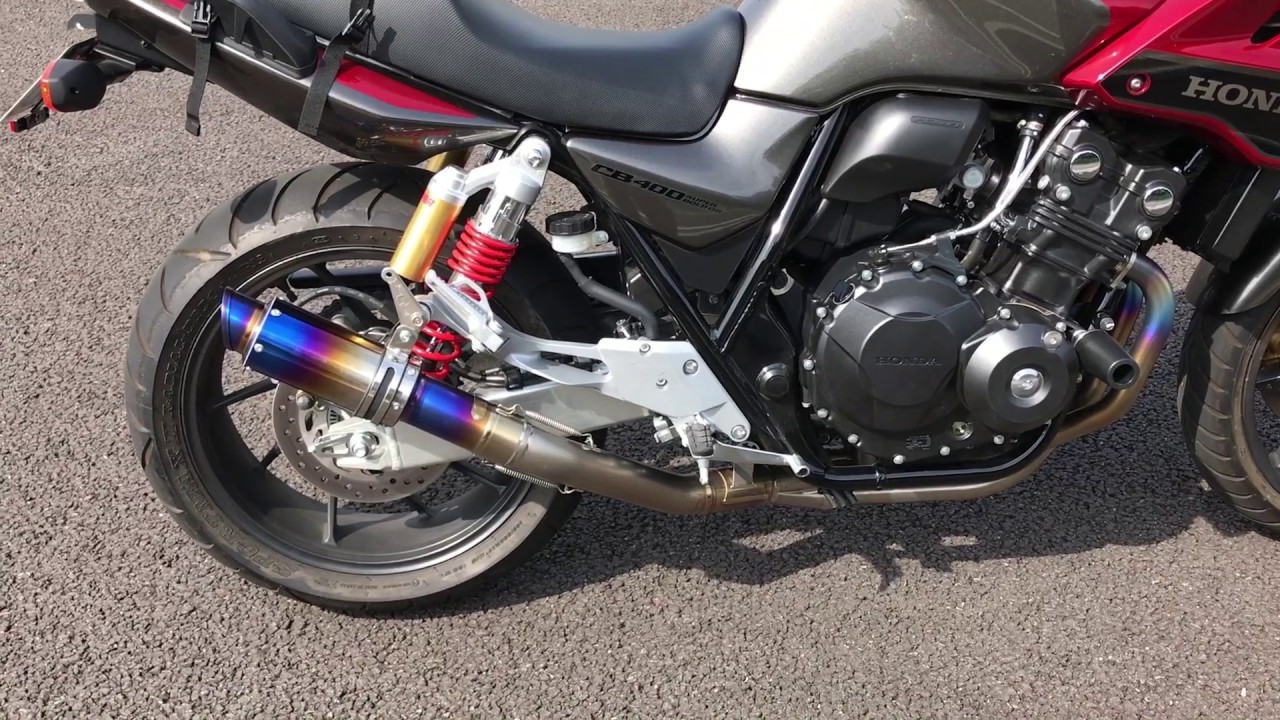 MAVERICK サイレンサー チタンブルーcb400sb