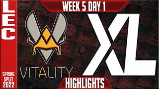 VIT vs XL Highlights | LEC Spring 2022 W5D1 | Team Vitality vs Excel Esports