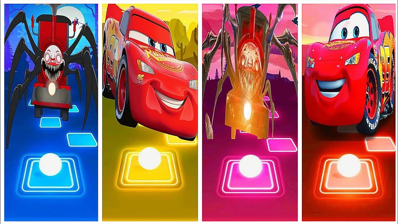 Monster vs Lightning McQueen Tiles Hop! 😱🔥
