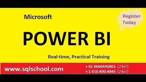 POWER BI TRAINING From SQLSchool