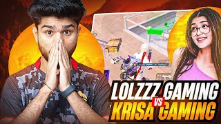 @LoLzZzGaming vs Krisa PlayZ 🔥 | Intense Classic Fight | Girl Gamer vs LoLzZz Gaming