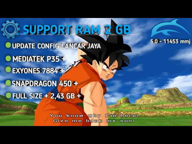 1 GB) Dragon Ball Z Budokai Tenkaichi 3 Wii Setting 30 FPS! - Dolphin MMJ  Android 