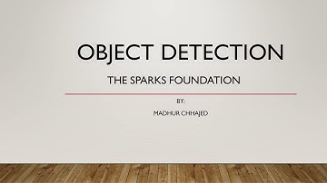 Object Detection | The Sparks Foundation | Open-CV | YOLO