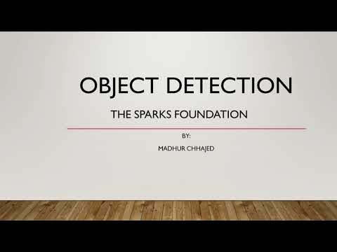 Object Detection | The Sparks Foundation | Open-CV | YOLO