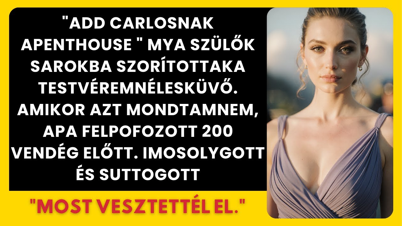 A bátyám esküvőjén a szüleim kérték a lakásom — apám mindenki előtt megütött.