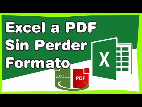 Video: ¿Cómo se convierte un archivo de Excel a PDF?