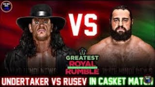Undertaker vs Risev The Greatest Royal Rumble 2018 Full Match HD