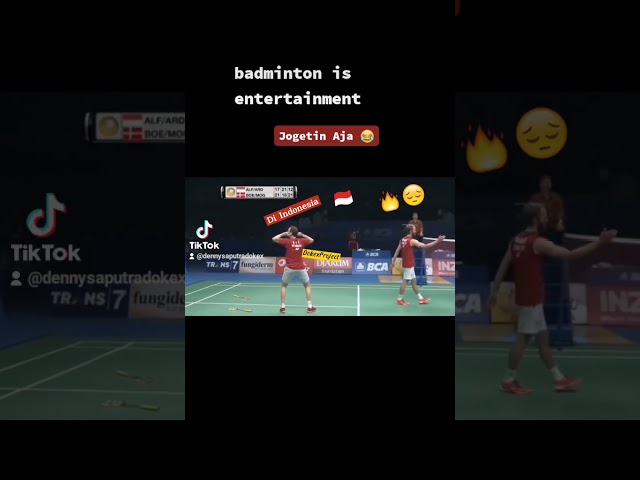 Jogetin aja 😂 , Thomas Cup Semi Final 2021 , Indonesia Vs Denmark class=