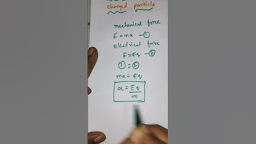 Acceleration of a charged particle@physicsstudytime#shorts#acceleration#electric force#electricity