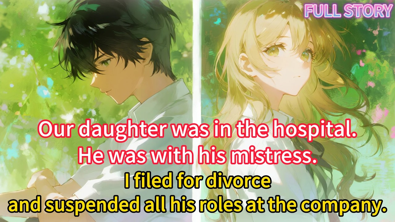 Our daughter was in the hospital.He was with his mistress.I filed for divorce and suspended all...