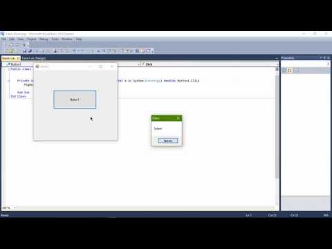 Visual Basic Butona Tıklayınca MsgBox Çıkarma | #1