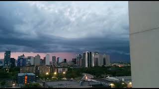Rain Thunder and Lightning In Winnipeg