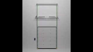 Sectional Industrial Door Vertical Lift With Springs Assembly At Front Installation Animation by ISODOOR Otomatik Kapı Sistemleri 834 views 2 years ago 5 minutes, 10 seconds