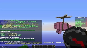 (DenzelChenzel) Kill Aura And Reach Hacks - Sad Noobs Corner In Mineplex (Hackers) Part 14