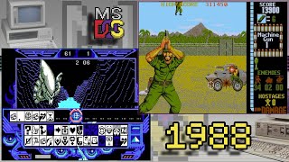 35 MS-DOS games released in 1988 - in under 8 minutes