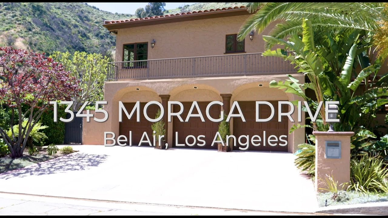 1345 Moraga Drive, Bel Air Los Angeles YouTube