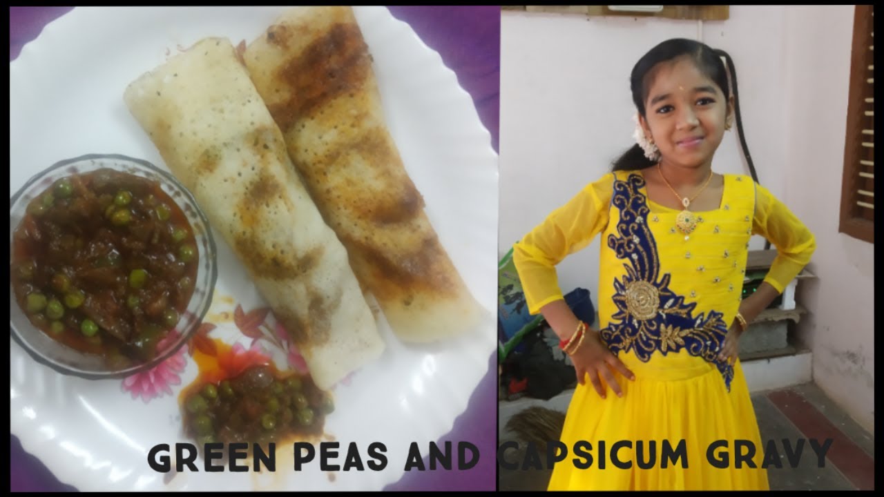 Green Peas and Capsicum Gravy YouTube