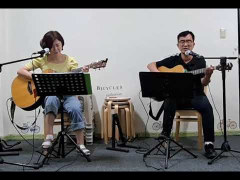 그댄봄비를무척좋아하나요( 배따라기)cover by 듀엣청신호 # 드림밴드통기타