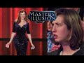 Magical katrina performs amazing close up card magic on masters of illusion female magician