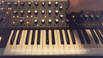 Moog Sub 37 - Demo 1