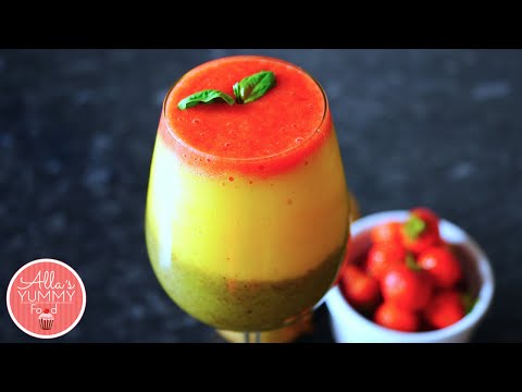 how-to-make-a-fruit-smoothie---3-layer-drink---Фруктовый-коктейль