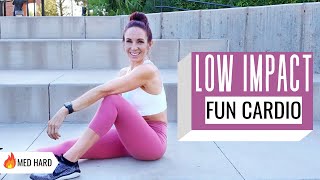 45 MIN FUN &amp; SWEATY NO REPEAT MUSIC HIIT  WORKOUT | LOW IMPACT Calorie Burning Cardio🔥