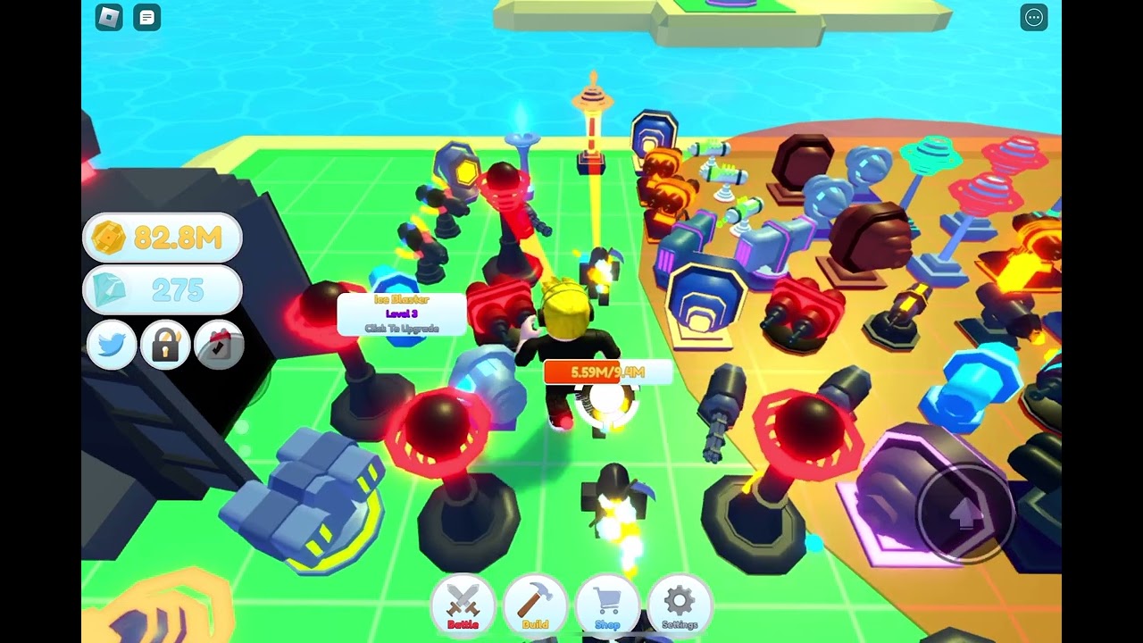 Tucker helps a NOOB learn Defense Island