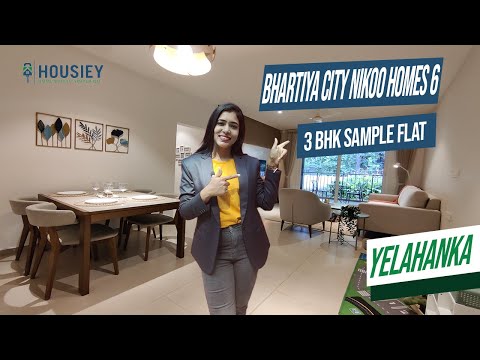 Bhartiya City Nikoo Homes 6 | 3 BHK Sample Flat Tour | Bhartitya City Yelahanka